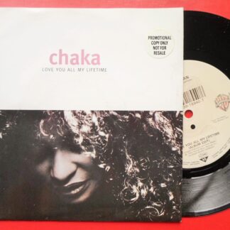 Chaka Khan Love You All My Lifetime 7" Warner Bros W0087 EX/VG 1992 picture sleeve, German pressing