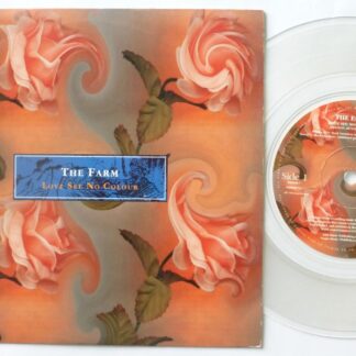Farm Love See No Colour 7" End 6588687 EX/EX 1992 clear vinyl, picture sleeve