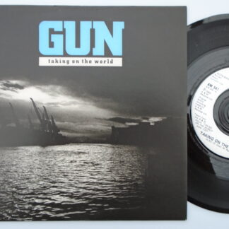 Gun Taking On The World 7" A&M AM541 EX/EX 1990 picture sleeve