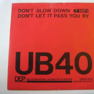 UB40 Don't Slow Down 7" DEP 7DEP1 EX/EX 1981 picture sleeve