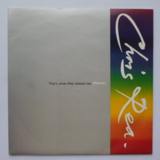 Chris Rea That's What They Always Say 7" WEA YZ448 EX/EX 1989 picture sleeve