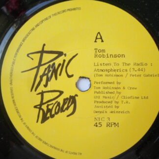 Tom Robinson Listen To The Radio 7" Panic NIC3 EX 1980s