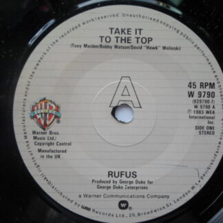Rufus Take It To The Top 7" Warner Bros W9790 EX 1993
