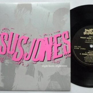 Jesus Jones Right Here Right Now 7" Food FOOD25 EX/EX 1990 picture sleeve