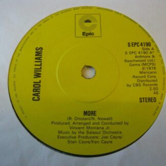 Carol Williams More 7" Epic SEPC4190 EX 1976