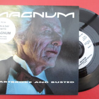 Magnum Heartbroke And Busted 7" Polydor PO94 EX/EX 1990 picture sleeve, with competition insert