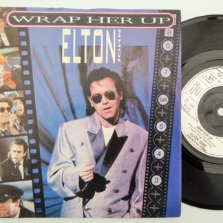 Elton John Wrap Her Up 7" Rocket EJS10 EX/EX 1984 picture sleeve