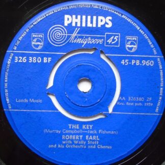 Robert Earl The Key 7" Philips PB960 VG 1959