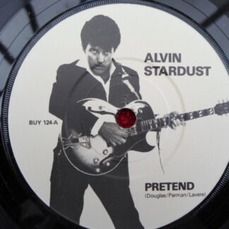 Alvin Stardust Pretend 7" Stiff BUY124 EX/EX 1981 picture sleeve