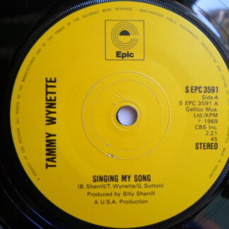 Tammy Wynette Singing My Song 7" Epic SEPC3591 EX 1975
