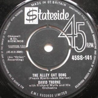 David Thorne The Alley Cat Song 7" Stateside SS141 EX 1962