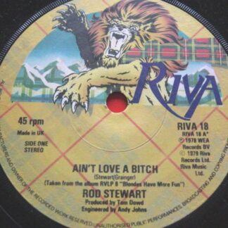 Rod Stewart Ain't Love A Bitch 7" Riva RIVA18 EX 1979