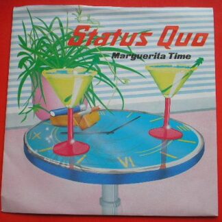 Status Quo Marguerita Time 7" Vertigo QUO14 EX/EX 1982 picture sleeve, silver plastic label