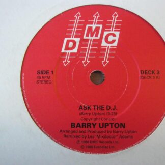 Barry Upton Ask The DJ 7" DMC DECK3 EX 1986 b-side features Uncle Funk