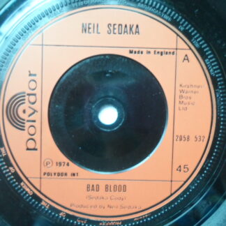 Neil Sedaka Bad Blood 7" Polydor 2058532 EX 1974