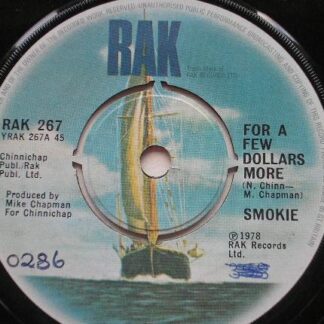 Smokie For A Few Dollars More 7" Rak RAK267 EX 1975