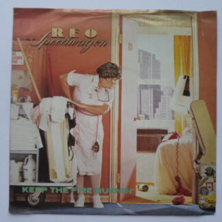 REO Speedwagon Keep The Fire Burnin' 7" Epic EPCA 2495 EX/VG 1982 picture sleeve