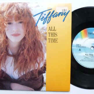 Tiffany All This Time 7" MCA TIFF6 EX/EX 1988 picture sleeve has price sticker on front