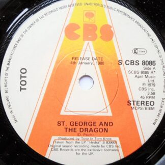 Toto St George And The Dragon 7" CBS SCBS8085 EX 1979 demo