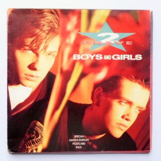 2 Brave Boys And Girls 7" London LONB237 EX/VG 1989 picture sleeve with postcards in envelope sleeve