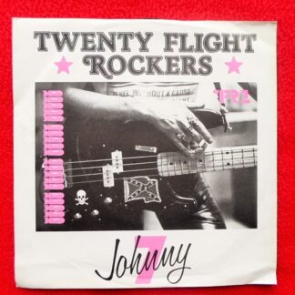 Twenty Flight Rockers Johnny Seven 7" WEA TFR1 EX/EX 1986 picture sleeve has small crease at bottom right corner