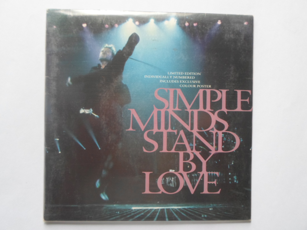Simple Minds Stand By Love 7" Virgin VS1358 EX/VG 1991 numbered envelope sleeve with poster