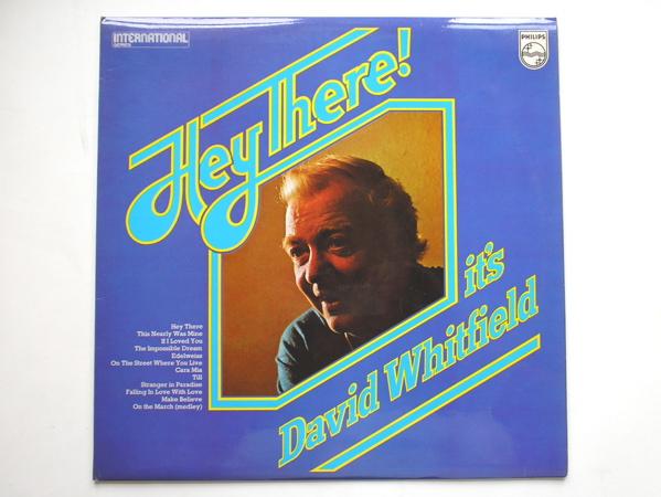 David Whitfield Hey There LP Philips 6382109 EX/EX 1975 signed, the vinyl is hardly played and is near mint. The signature is on the inner sleeve."