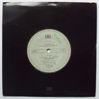 OMD Souvenir 7" Dindisc DIN24 VG/VG 1981 there is writing on both sides of label and on inside of die-cut picture sleeve which is creased