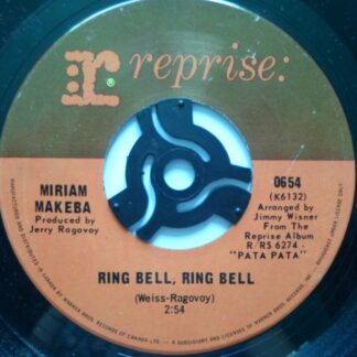 Miriam Makeba Ring Bell Ring Bell 7" Reprise 0654 EX 1970s Canadian pressing