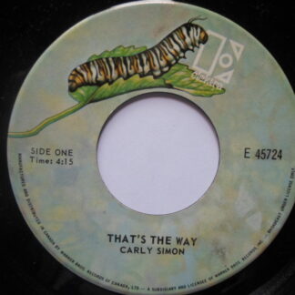 Carly Simon That's The Way 7" Elektra E45724 EX 1970s Canadian pressing