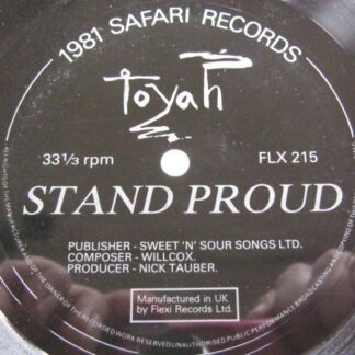 Toyah Stand Proud flexi Flexi FLX215 EX 1981 flexi