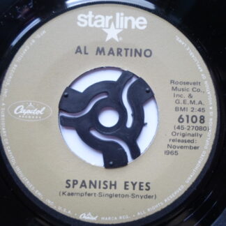 Al Martino Spanish Eyes 7" Starline 6108 EX 1970s US pressing