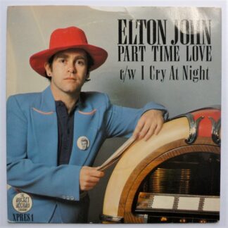 Elton John Part Time Love 7" Rocket XPRES1 EX/VG 1978 picture sleeve has 1.5cm closed tear at opening