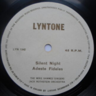 Mike Sammes Silent Night flexi Lyntone LYN132 EX 1960s 7" flexidisc, as Mike Sammes Singers