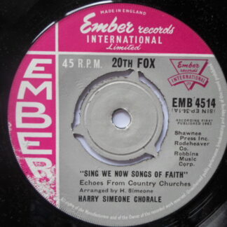 Harry Simeone Sing We Now Songs Of Faith EP Ember EMB4514 EX 1962 as Harry Simeone Chorale
