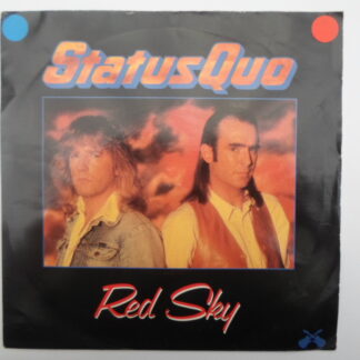 Status Quo Red Sky 7" Vertigo QUO19 EX/EX 1986 picture sleeve, silver plastic label