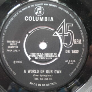 Seekers A World Of Our Own 7" Columbia DB7532 EX 1965