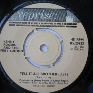 Kenny Rogers Tell It All Brother 7" Reprise RS20923 EX 1970 & First Edition