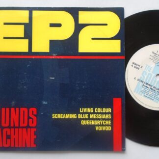 Sounds Machine EP2 EP MACH2 EX/VG 1987 picture sleeve, with Living Colour, Screaming Blue Messiahs & Voivod