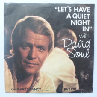 David Soul Let's Have A Quiet Night In 7" Private Stock PVT130 EX/VG 1977 picture sleeve