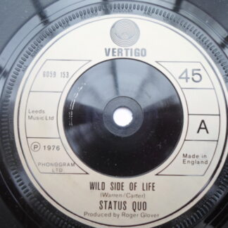 Status Quo Wild Side Of Life 7" Vertigo 6059153 EX 1976