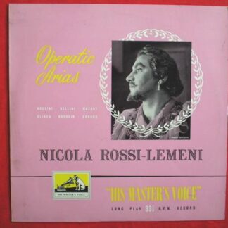 Nicola Rossi-Lemeni Operatic Arias LP HMV ALP1074 EX/EX 1950s