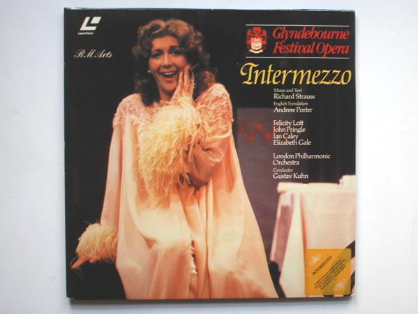 Glyndebourne Festival Opera Intermezzo 2xLD Laservision 04A1013 M/EX 1990s double 12" laser disc with booklet, with Felicity Lott & London Philharmonic Orchestra, Leader David Nolan