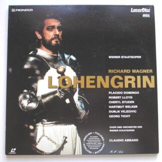 Wagner Lohengrin 2xLD Pioneer PLMCD00011 M/EX 1990 double 12" laser disc with Wiener Staatsoper & Placido Domingo