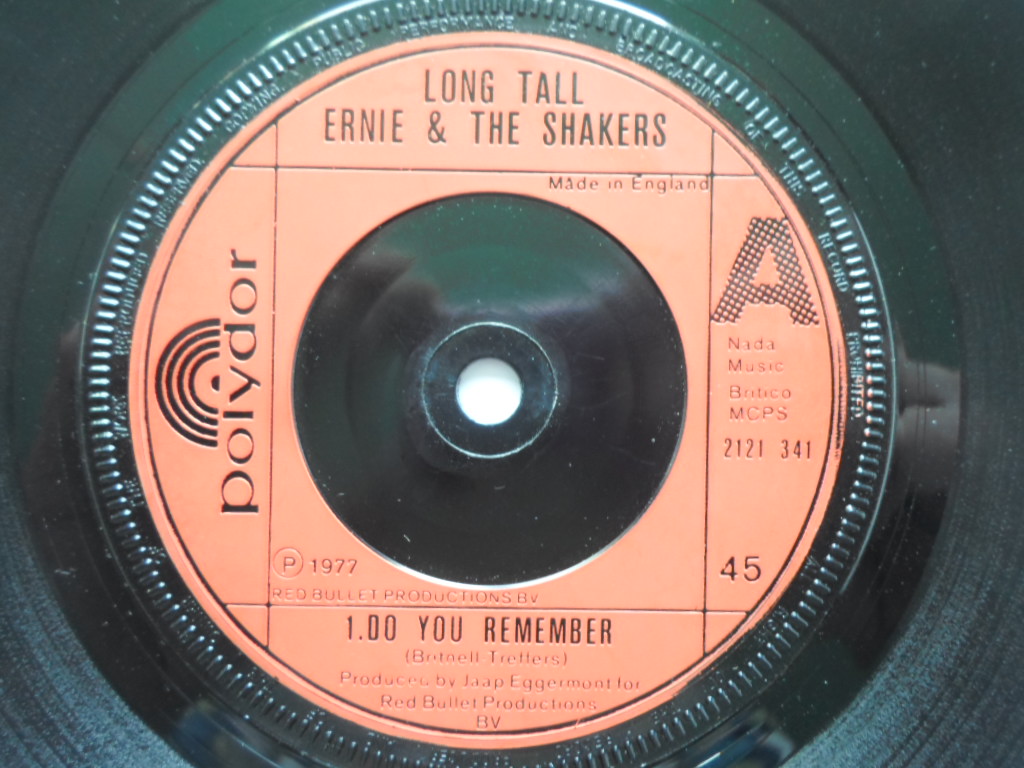Long Tall Ernie & Shakers Do You Remember 7" Polydor 2121341 EX/VG 1977 die-cut picture sleeve