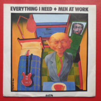 Men At Work Everything I Need 7" Epic A6276 EX/VG 1985 picture sleeve