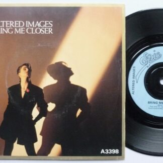 Altered Images Bring Me Closer 7" Epic A3398 EX/VG 1983 picture sleeve has light ring marks, plastic labels