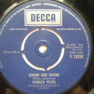 Donald Peers Round And Round 7" Decca F13359 VG 1972