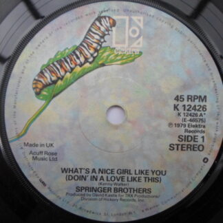Springer Brothers What's A Nice Girl Like You Doin In A Love Like This 7" Elektra K12426 EX 1979