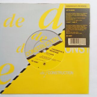 Casanovas Revenge Let's Work 7" Deconstruction ZB42887 EX 1989